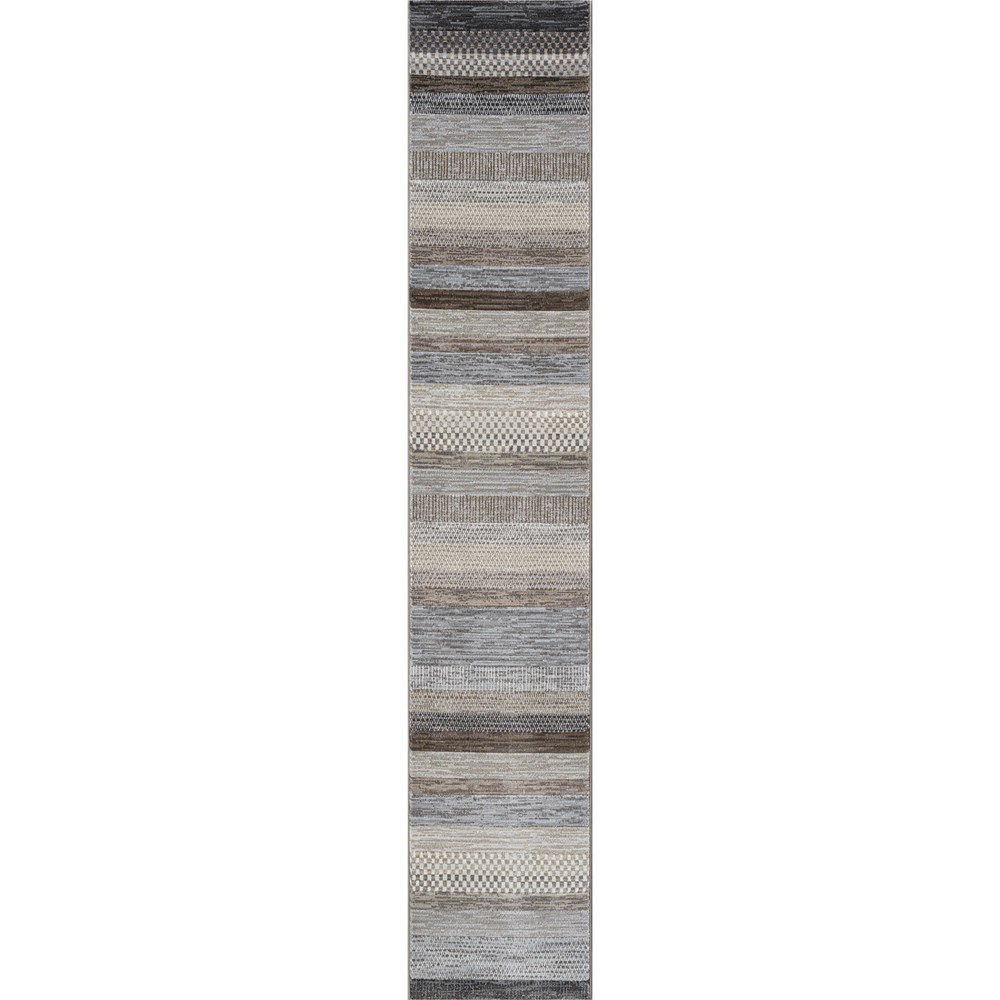 Galleria Stripe Runner Rugs 63844 9293 in Multi